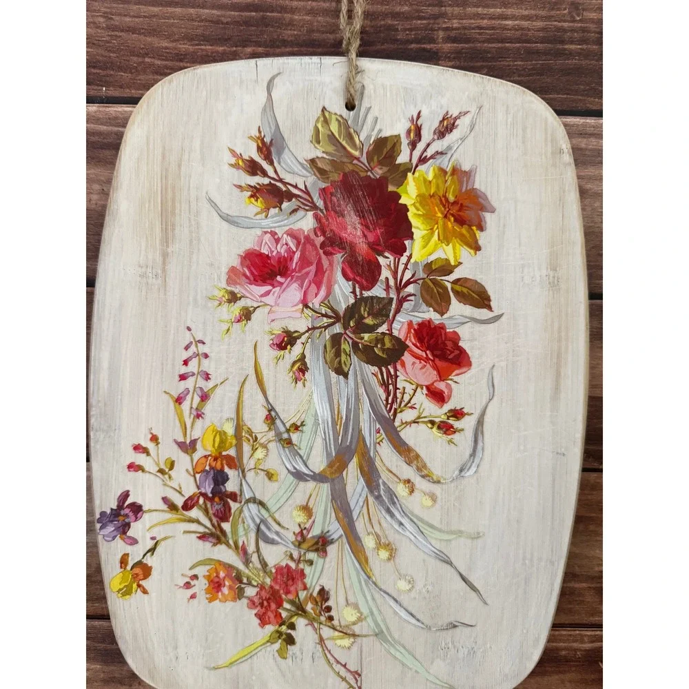 French country wall‎ decor set of two, botanical Fleur de Lis cottage wall art